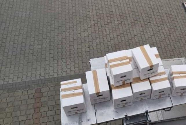 Behördenumzug in Wülknitz mit einem Möbellift